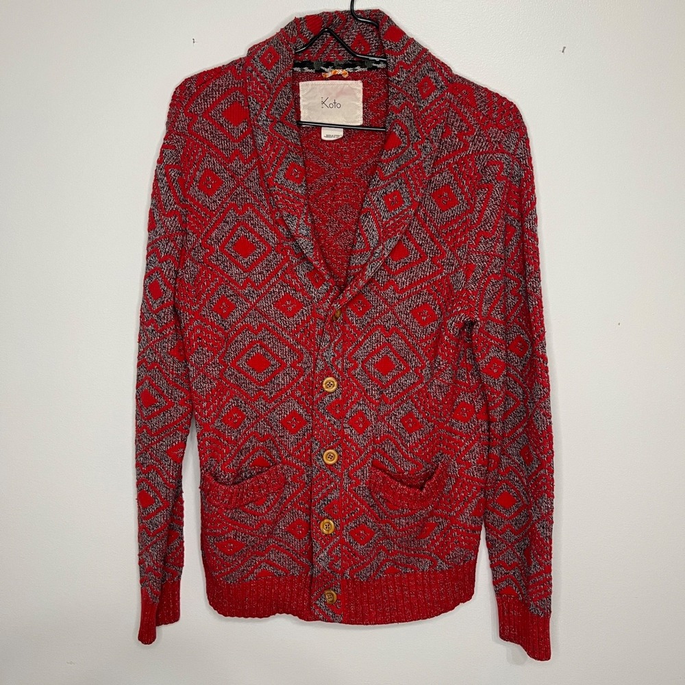 Koto Urban Outfitters Aztec Button Up Cardigan Mens M